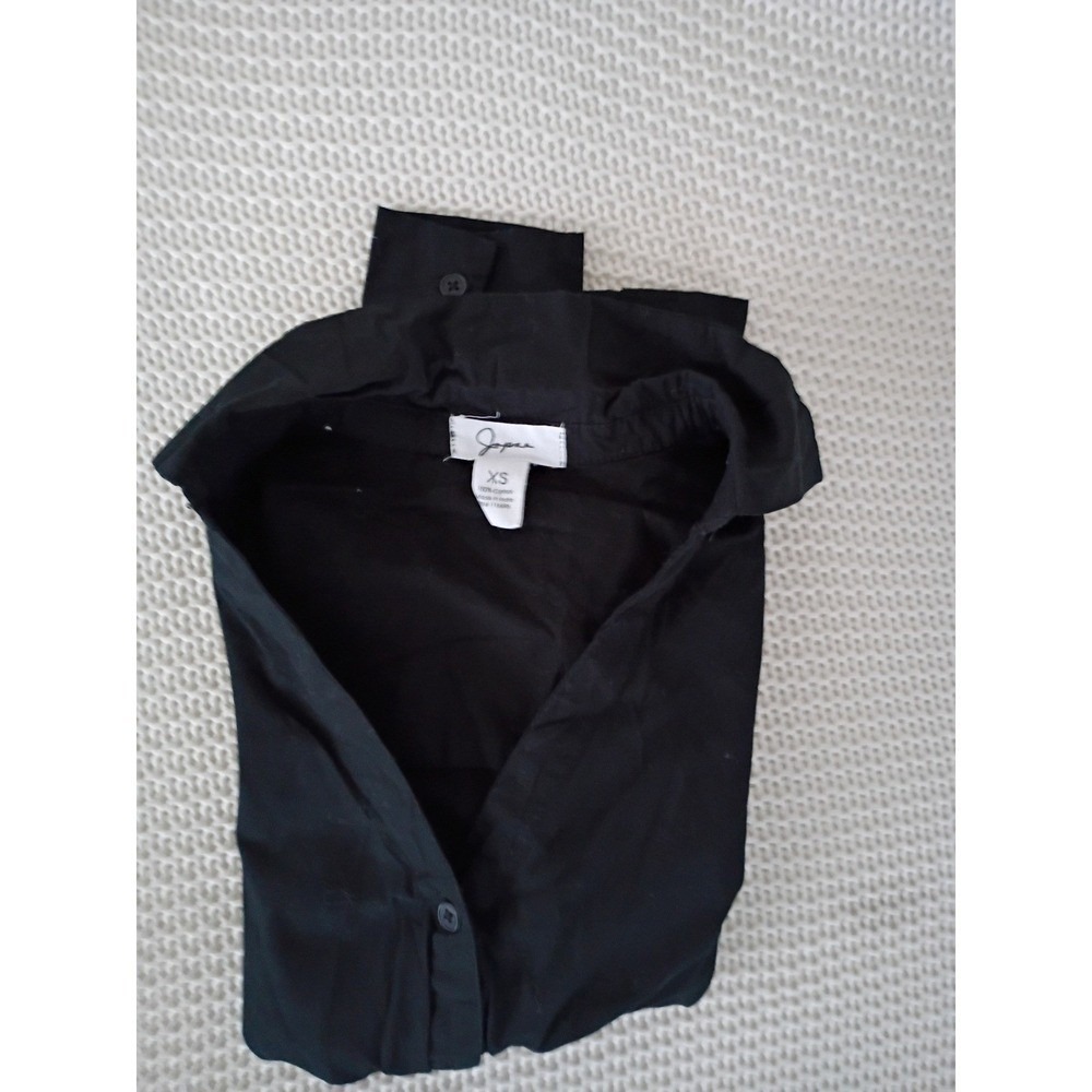 Japra NWT 100% Cotton Tailored Fit Long Sleeve Button Front Top Size S - Picture 6 of 8